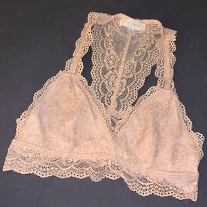 Lace racer back bralette